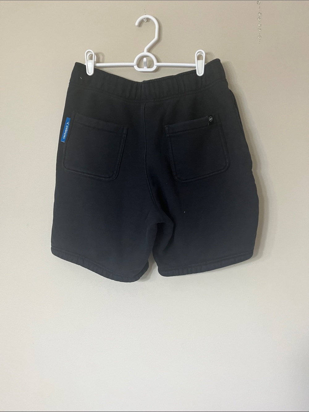 Jordan Men's Black Athletic Shorts with Blue Logo - Picture 4 of 4